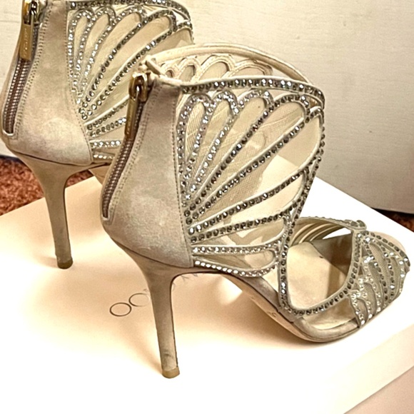 Jimmy Choo Swarovski Crystal Rhinestone Shoes size 6 (36.5) - Picture 6 of 7